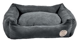 Bobby - Coussin Donut Poilu Gris pour Chien