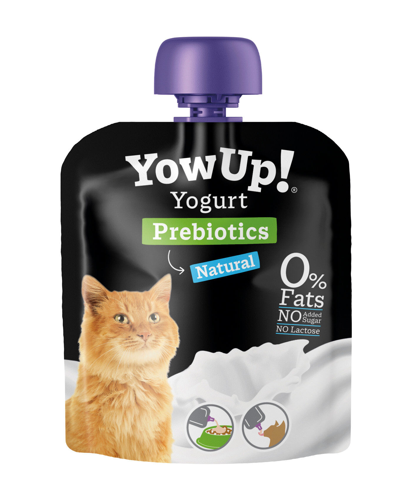 Yowup -  Yaourt Enrichie en Pr&eacute;biotique pour Chats - 85g Image num&eacute;ro 1