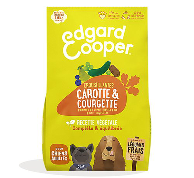 Edgard & Cooper - Croquettes Végétales Carottes et Courgettes pour Chien - 2,5Kg image number null