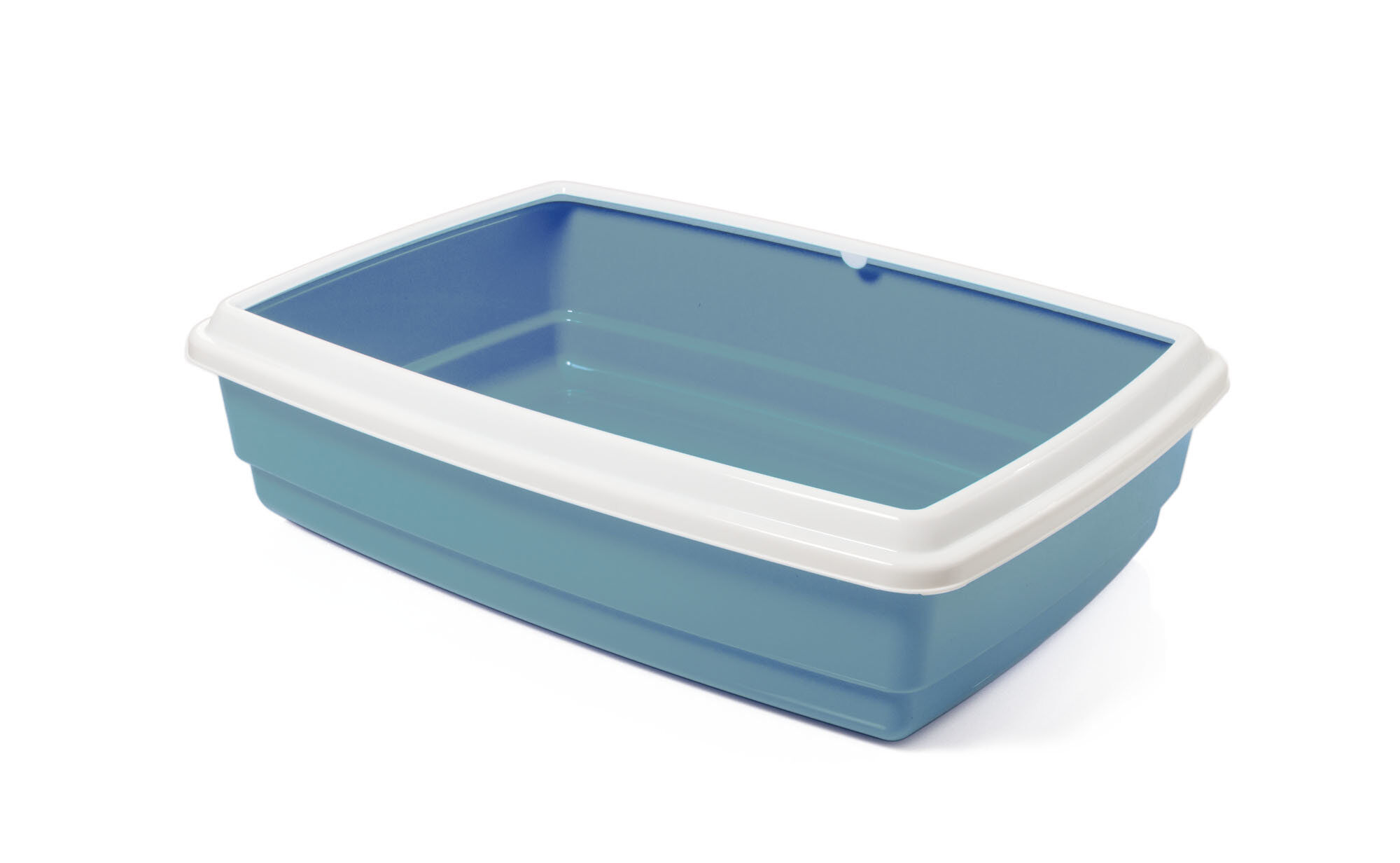 Animalis - Bac &agrave; Liti&egrave;re Jumbo avec Rebord pour Chat - Bleu Image num&eacute;ro 1