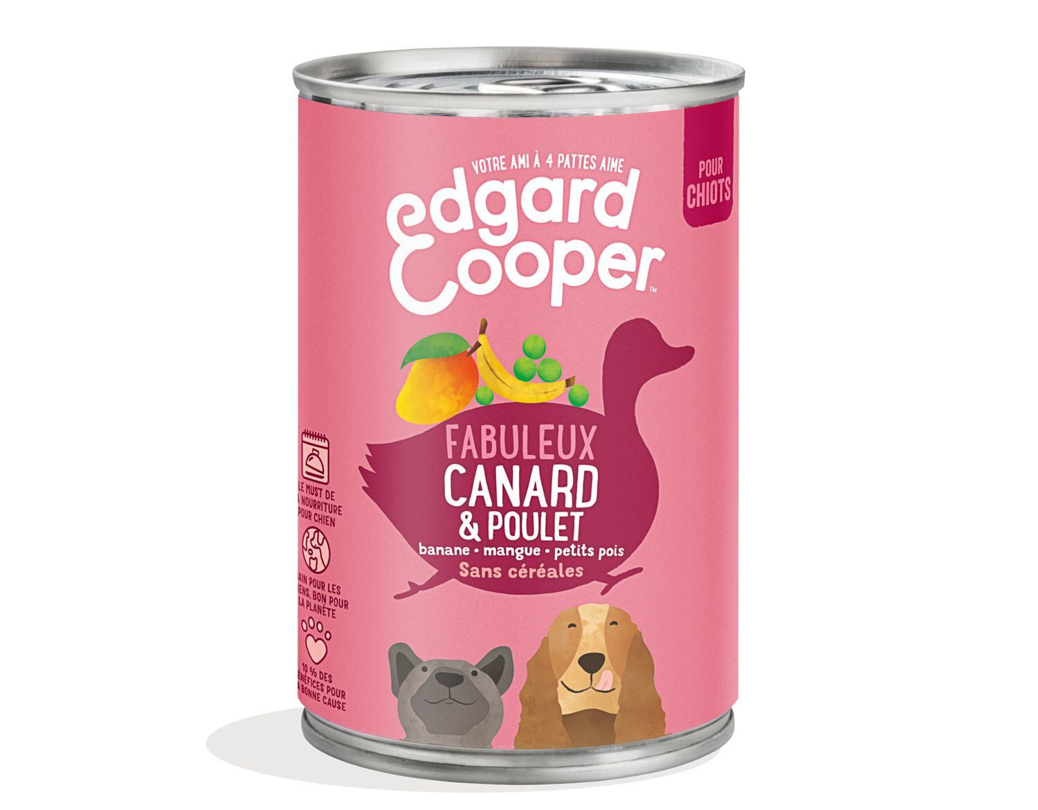 Edgard & Cooper - Bo&icirc;te au Canard et Poulet pour Chiot - 400g Image num&eacute;ro 1