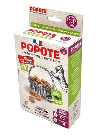 Popote - Kit friandises au Canard pour Chats - 200g image number null