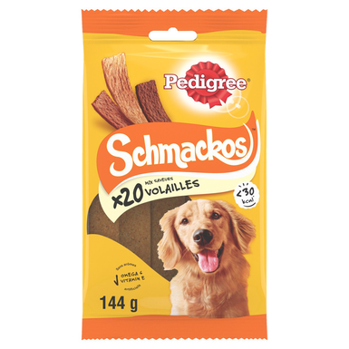 Pedigree -  Friandises Schmackos Recompenses au Poulet pour Chien 20pcs