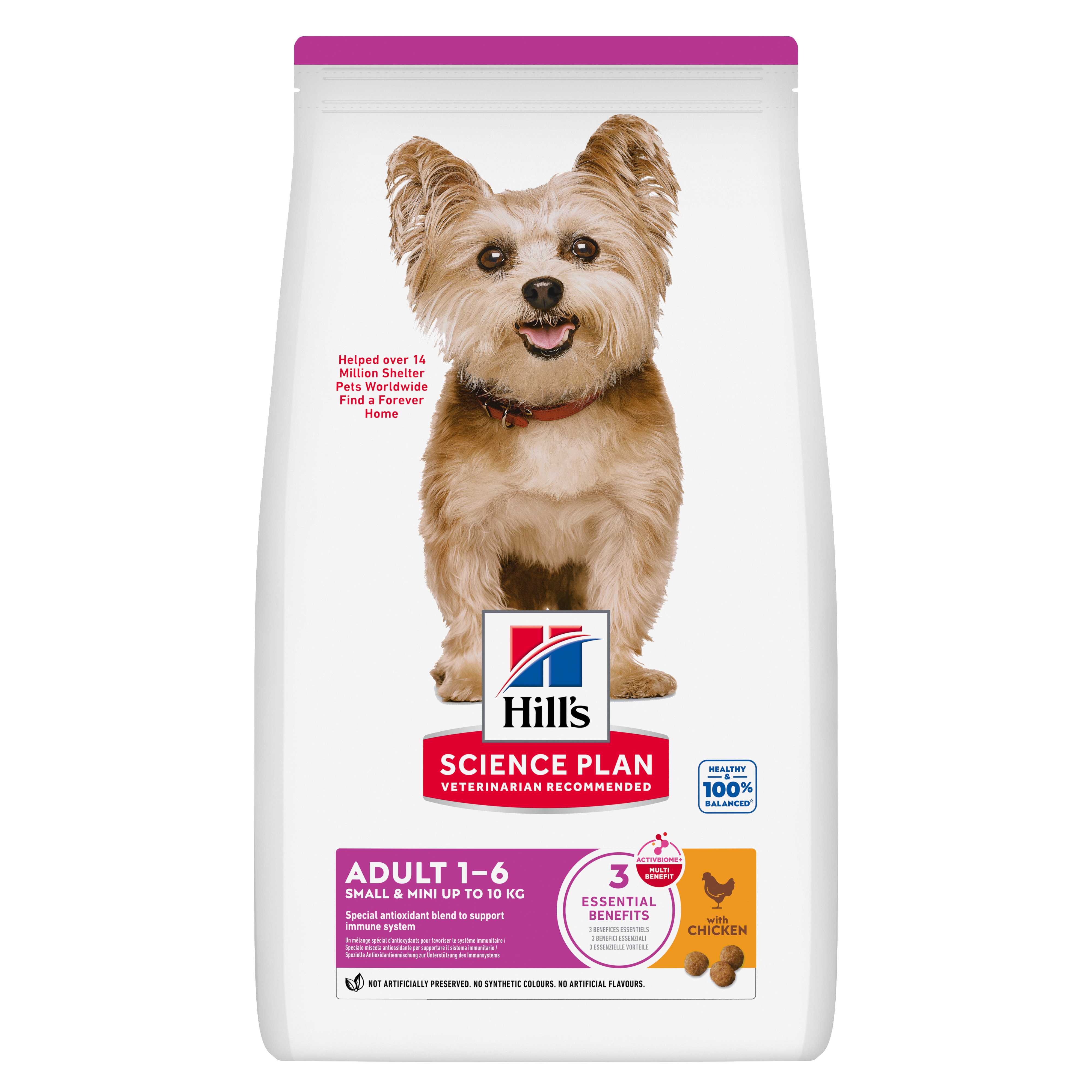 Hill's Science Plan - Adult Small & Mini Croquettes Pour Petit Chien Au Poulet -  3kg Image num&eacute;ro 1