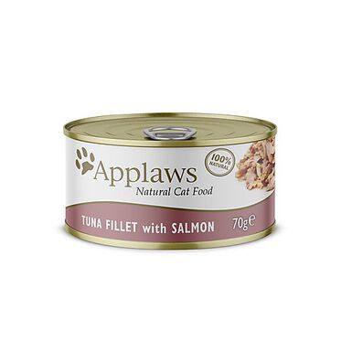 Applaws - Pâtée en Boîte au Thon et Saumon pour Chat - 70g