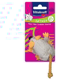 Vitakraft - Souris peluche grise + catnip