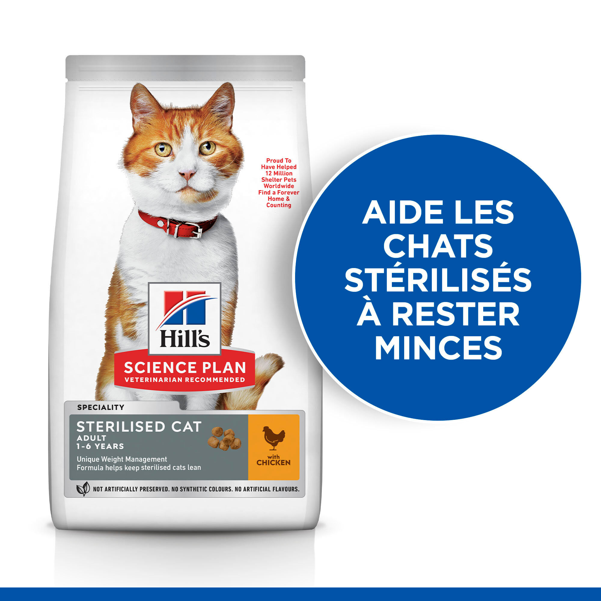 Hill's Science Plan -  Sterilised Cat Croquettes Pour Chat St&eacute;rilis&eacute; Au Poulet  -  1,5kg Image num&eacute;ro 2