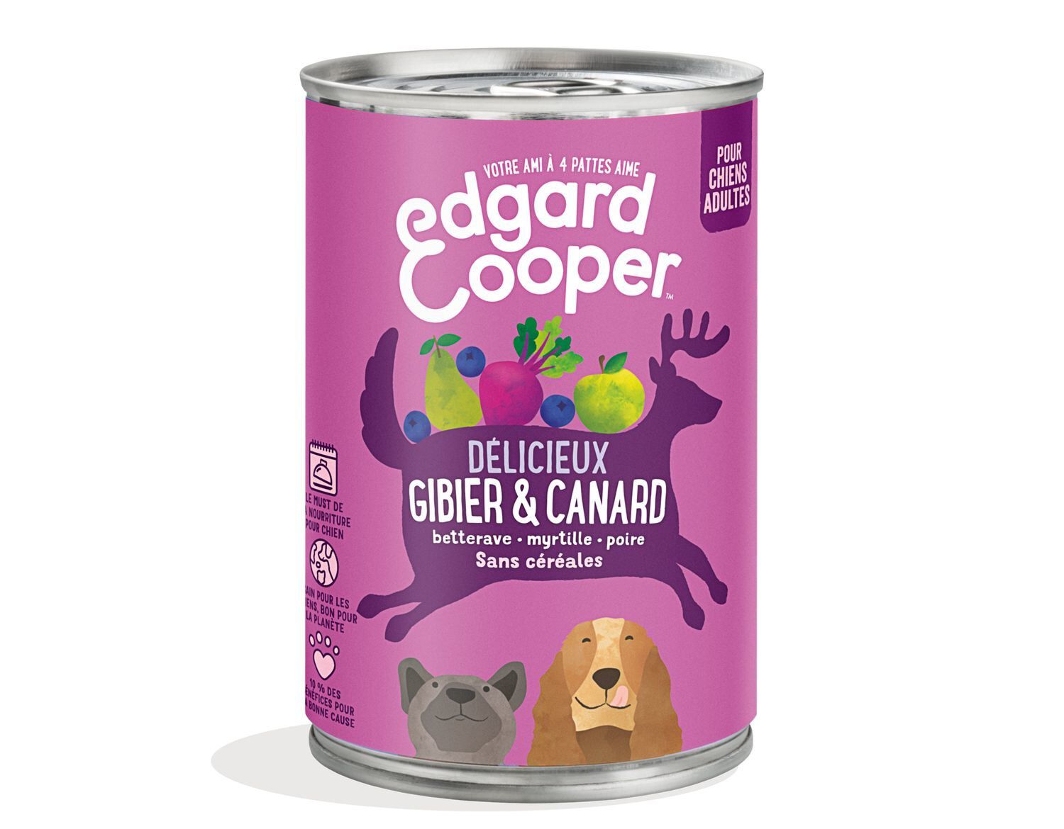 Edgard & Cooper - Bo&icirc;te au Gibier et Canard pour Chien - 400g Image num&eacute;ro 1