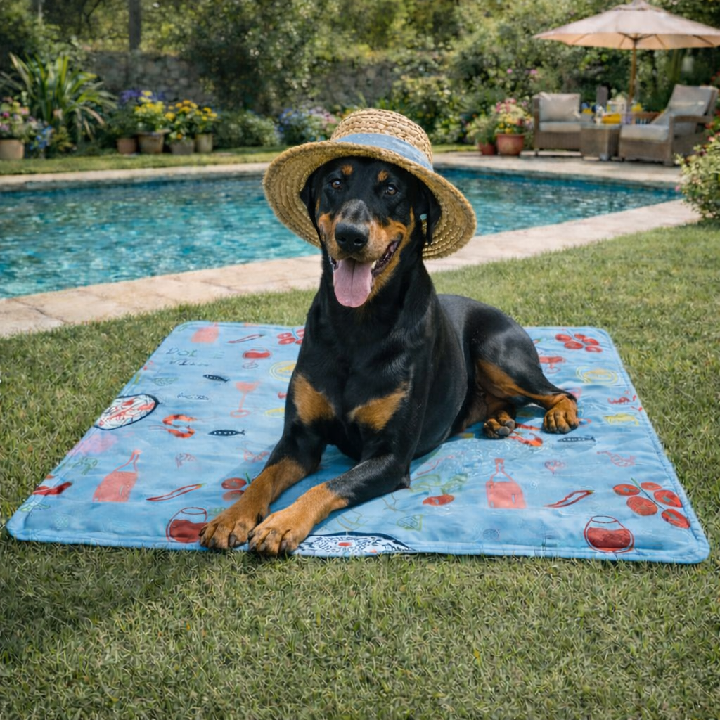 Summer Vibes - Tapis Rafra&icirc;chissant Motifs Dolce Vita pour Chiens - XL Image num&eacute;ro 6