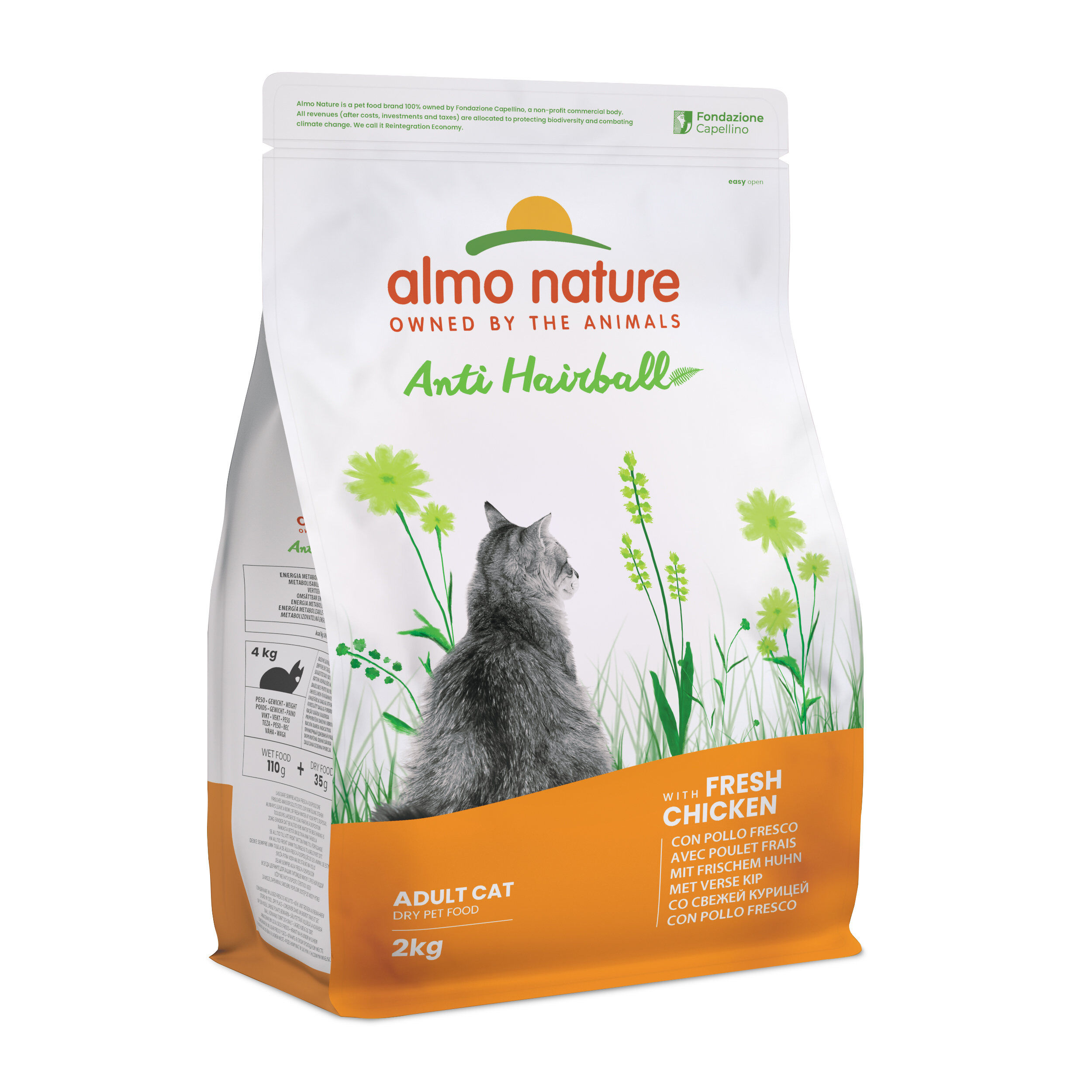 Almo Nature - Holistic Fonctionnel Anti-Hairball Poulet Sac - 2kg Image num&eacute;ro 1