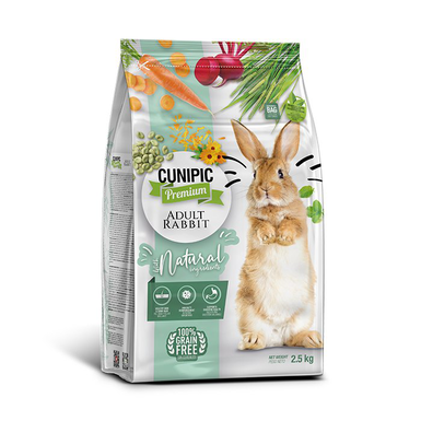 Cunipic - Aliment Adult Rabbit Natural pour Lapins - 2,5Kg