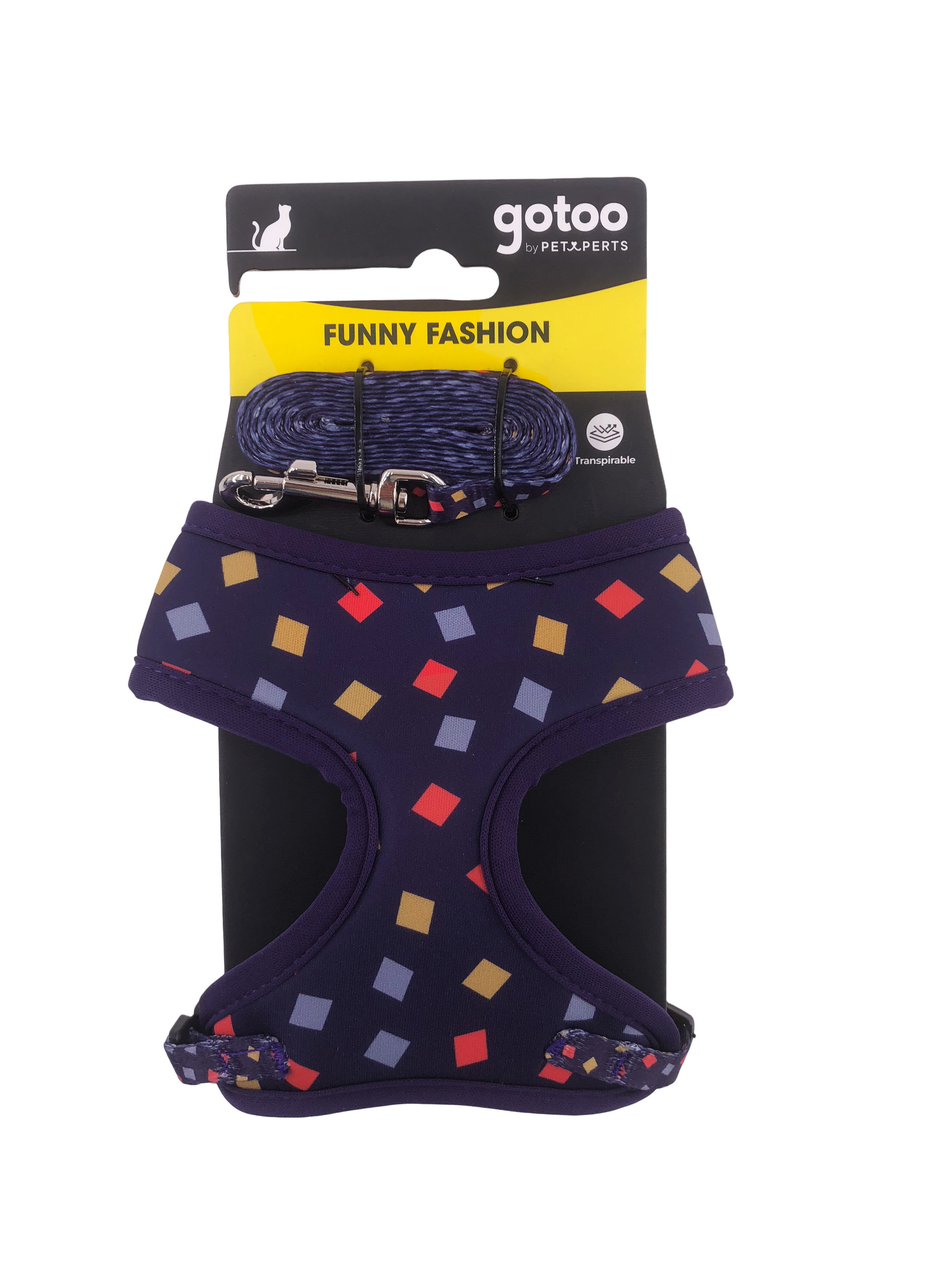 Gotoo - Ensemble Bleu Funny G&eacute;om&eacute;trique pour Chien Image num&eacute;ro 6