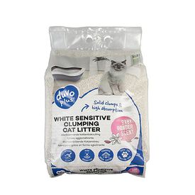 Duvoplus - Litière White Sensitive Poudre Bébé pour Chats - 12kg