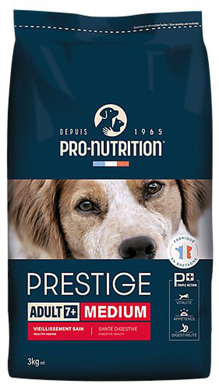 Pro-nutrition - Croquettes Prestige Medium Adult 7+ pour Chiens - 3Kg image number null