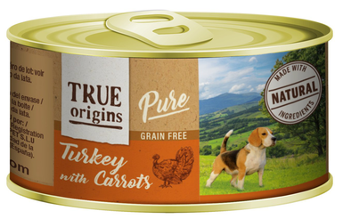 True Origins Pure - Alimentation Humide Chien Dinde & Carotte - 185g