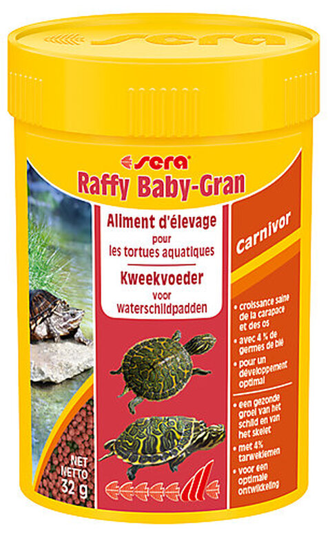 Sera - Aliments d'Élevage en Granulés Raffy Baby-Gran pour Tortues Aquatiques - 100ml image number null