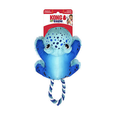 KONG - Jouet Cozie Tuggz Grenouille pour Chiens - S/M