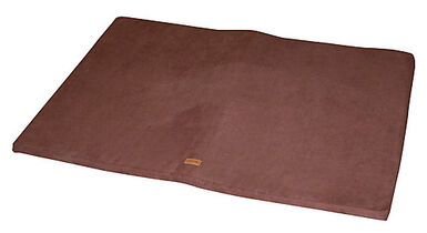 Wouapy - Tapis Plat en Tissu Suédine - Marron