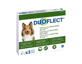 Duoflect - Pipettes Antiparasitaire de 20 à 40Kg pour Chien - x3