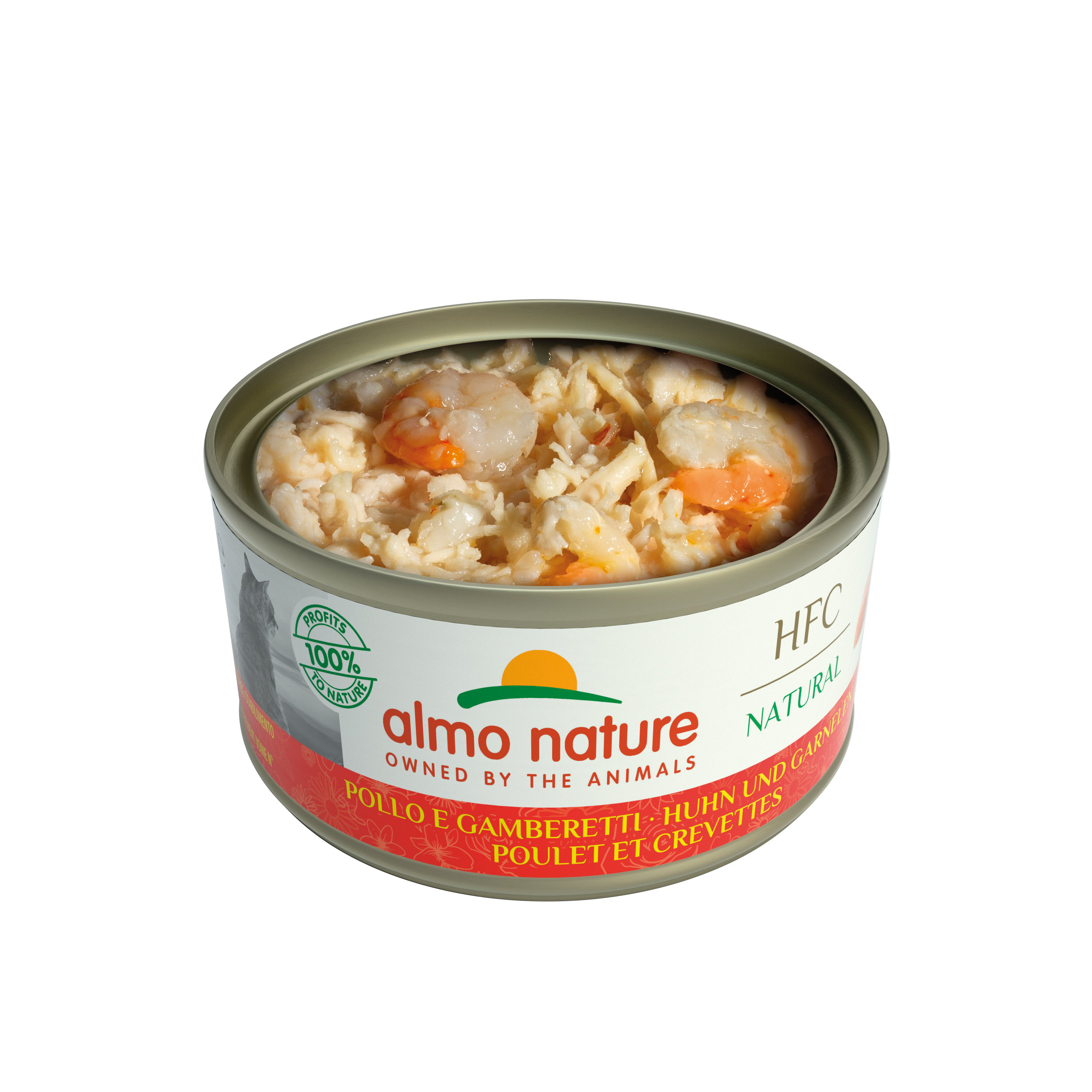 Almo Nature - P&acirc;t&eacute;e en Bo&icirc;te HFC Natural Poulet et Crevettes pour Chat - 70g Image num&eacute;ro 3