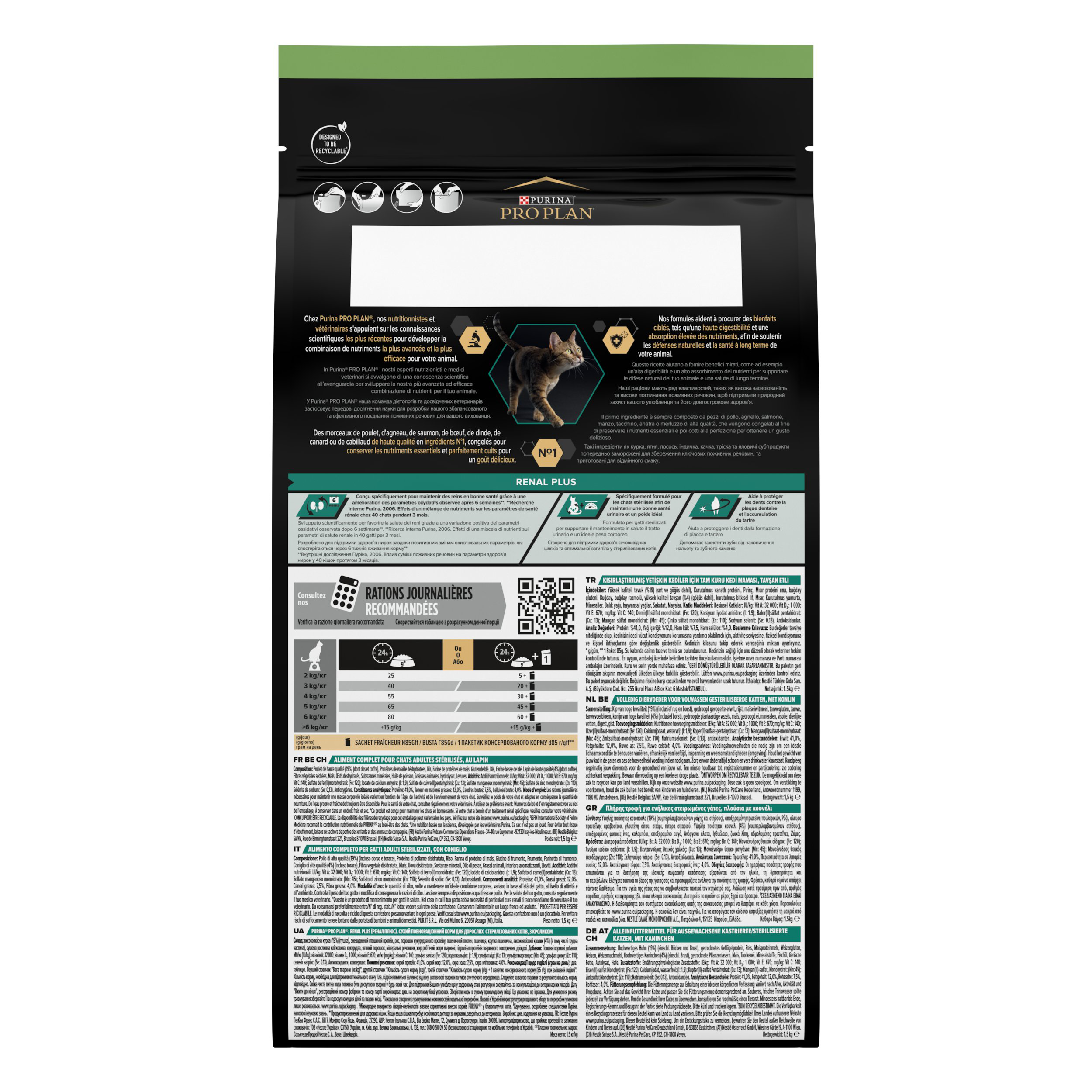 Pro Plan - Croquettes Sterilised au Lapin pour Chat Adulte St&eacute;rilis&eacute; - 1,5Kg Image num&eacute;ro 4