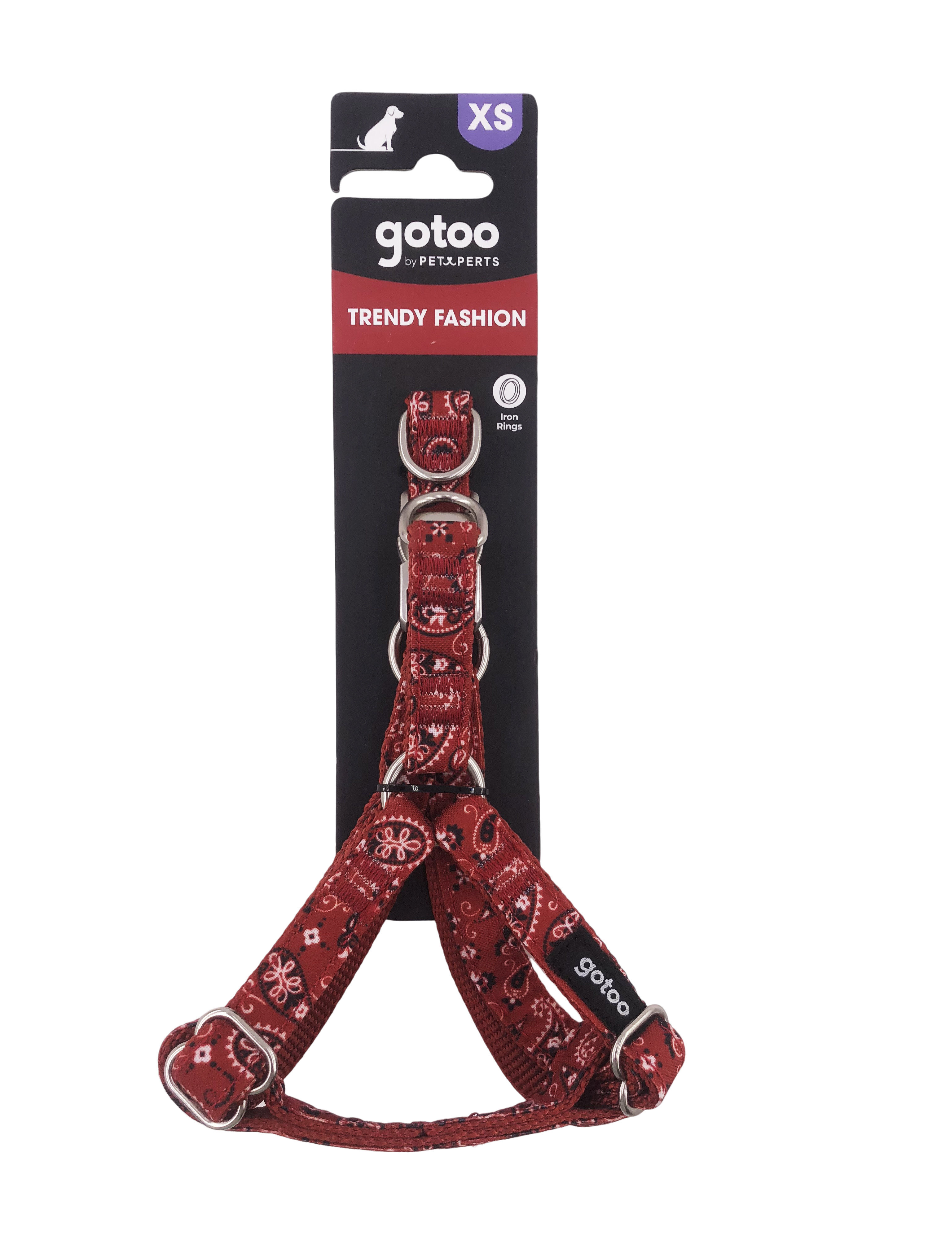 Gotoo - Harnais en Paisley Rouge pour chien - XS Image num&eacute;ro 6