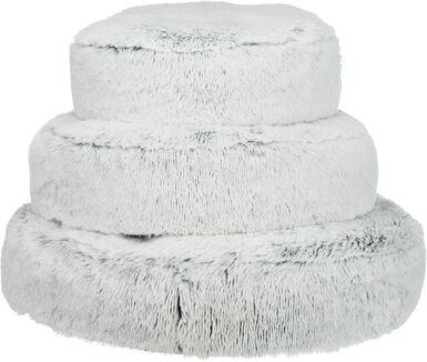 Trixie - Coussin Harvey, rond, blanc-noir