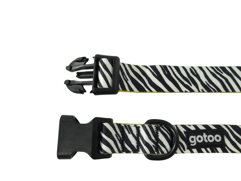 Gotoo - Collier Zèbre pour Chien - XS Image numéro 2 Gotoo - Collier Zèbre pour Chien - XS Image numéro 2
