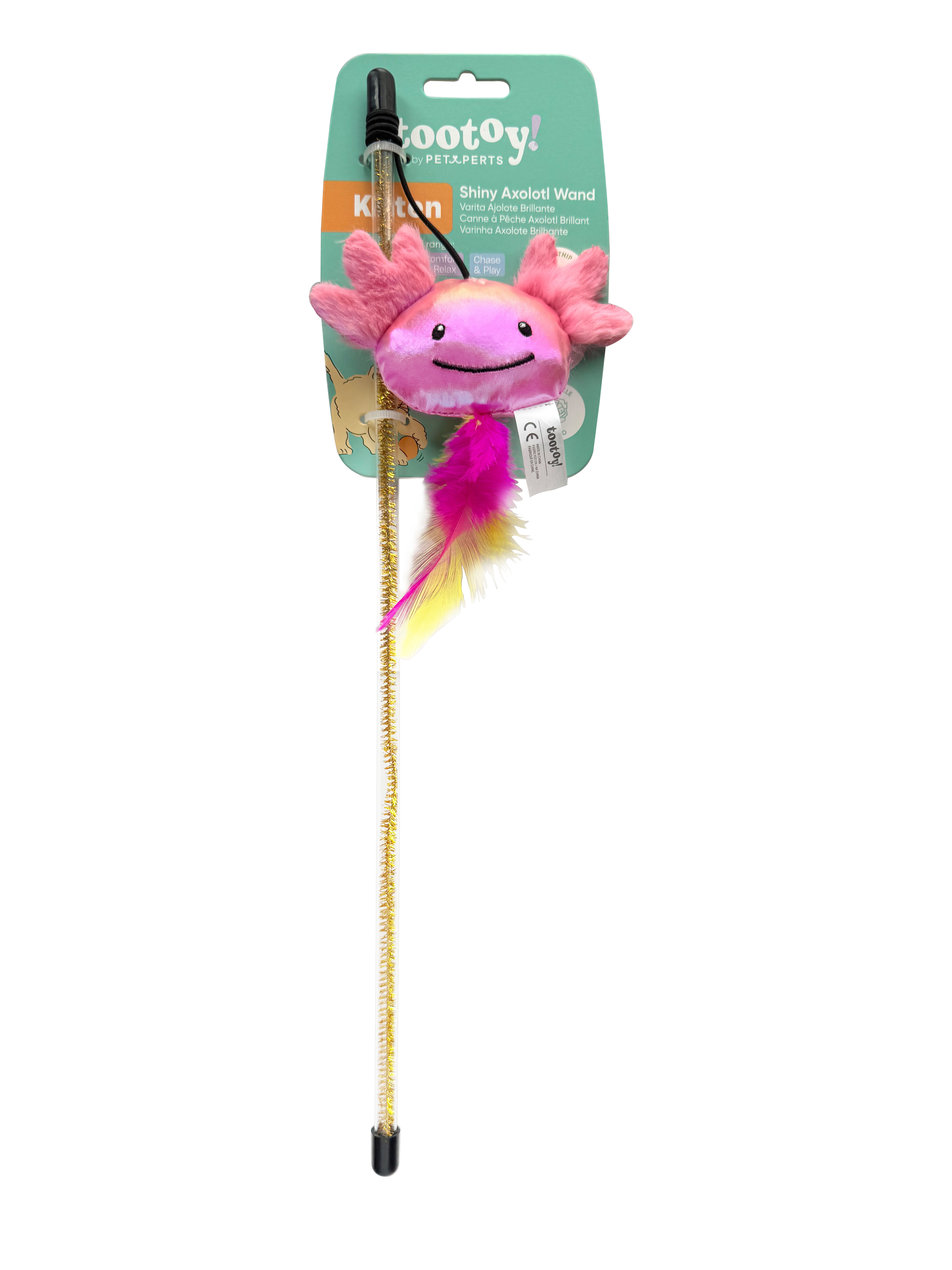 Tootoy! - Jouet Canne &agrave; P&ecirc;che Axolotl Brillant - 40cm Image num&eacute;ro 2