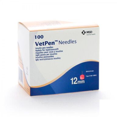 MSD - Aiguilles VetPen pour Stylo à Insuline Chiens et Chats - x100