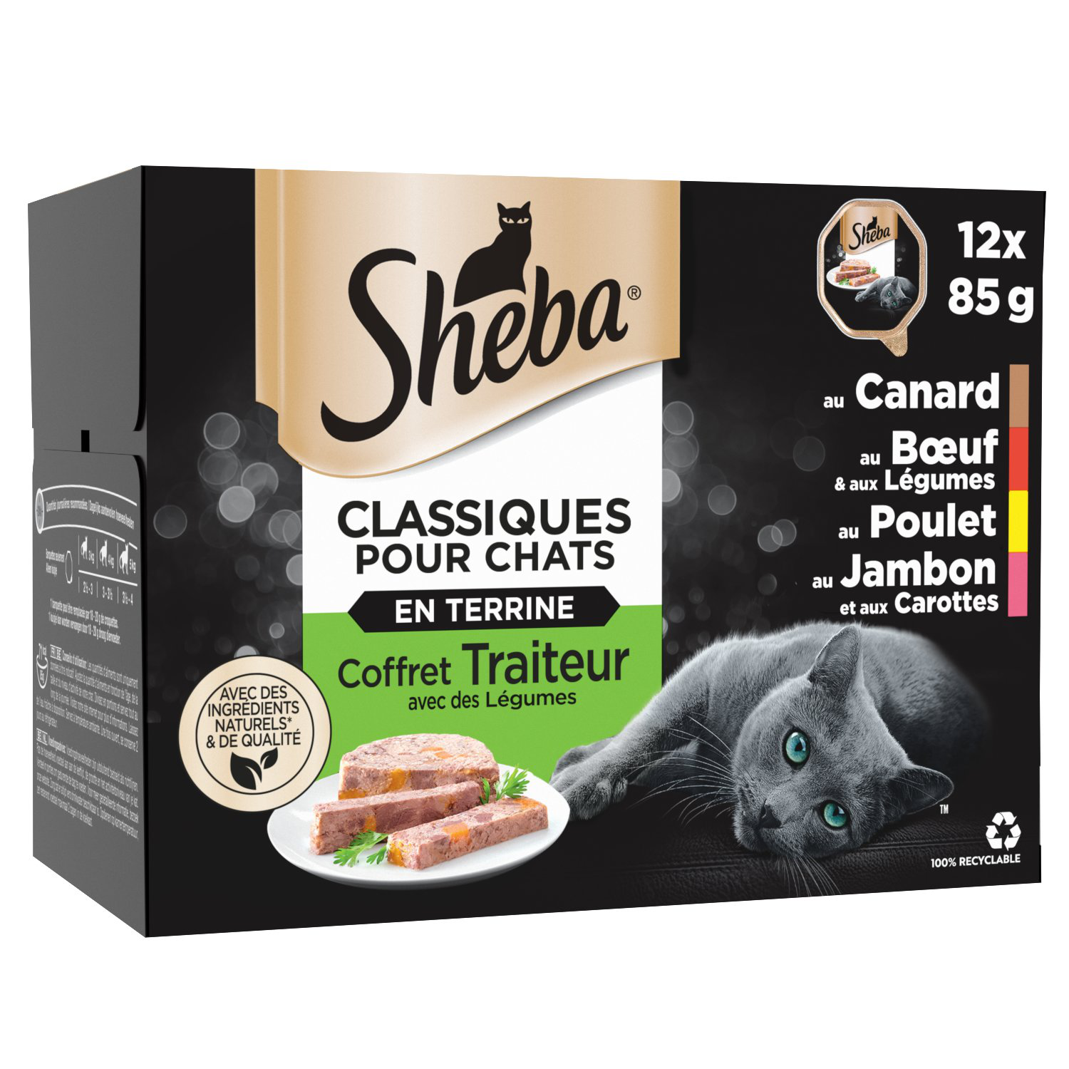 Sheba - Barquettes Coffret Traiteur aux Viandes pour Chat - 12x85g Image num&eacute;ro 1