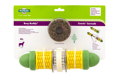 PetSafe - Jouet Epi Maïs Cravin Corncob pour Chiens - M/L