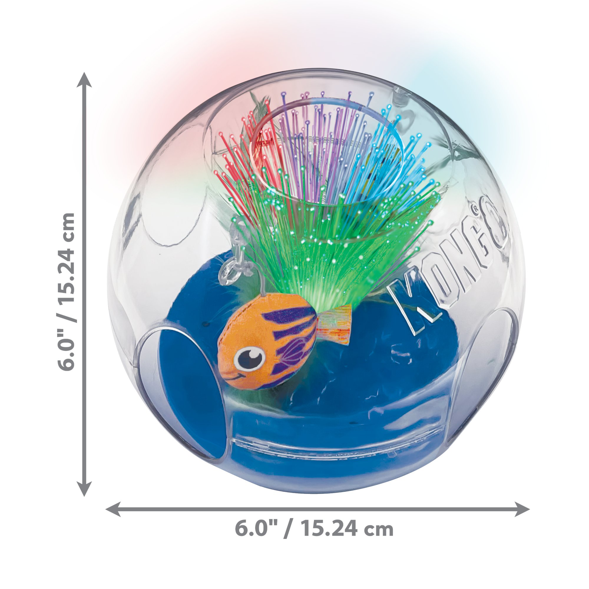 KONG - Jouet Bat-A-Bout Glow Aquarium pour Chats Image num&eacute;ro 3