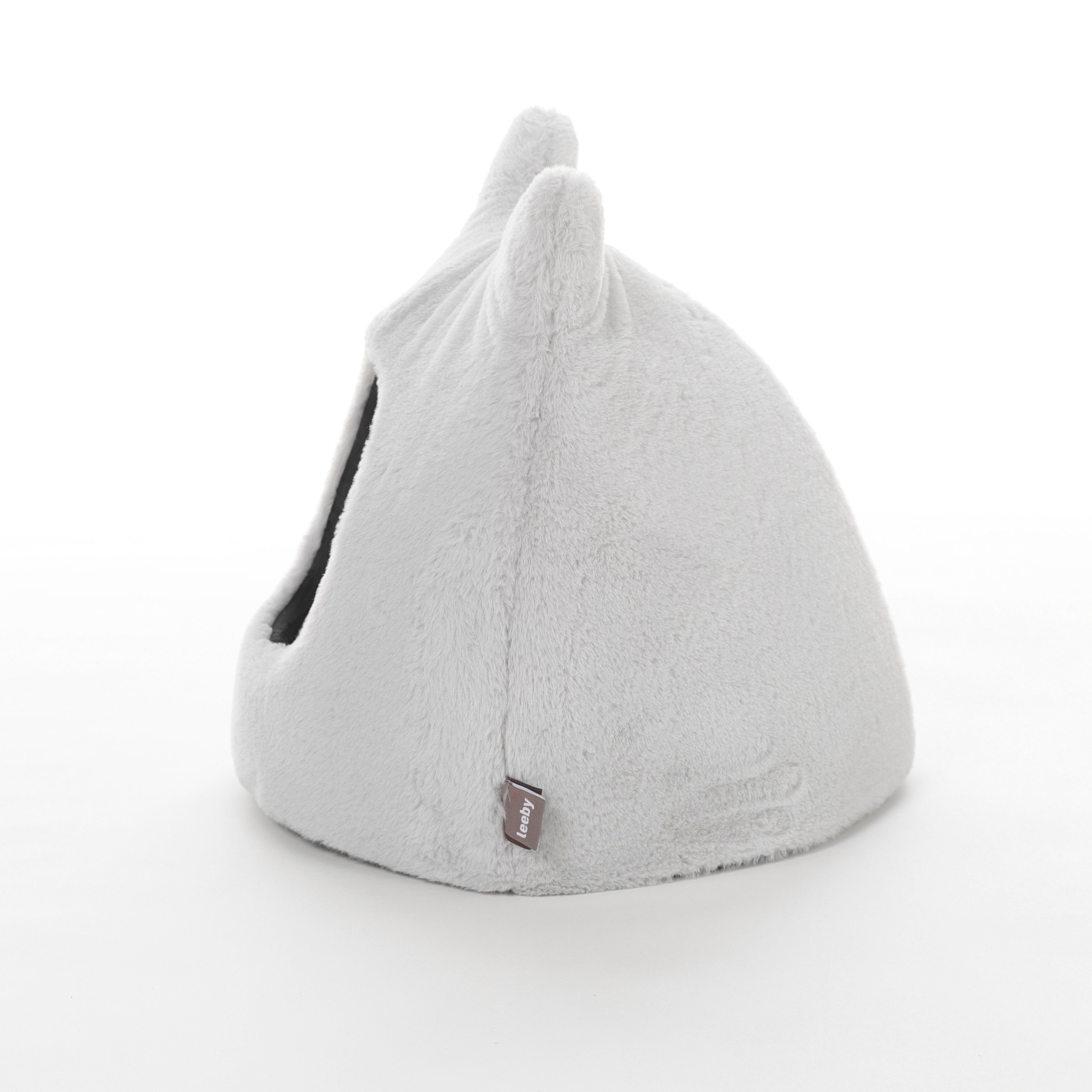 Leeby - Igloo Extra Doux pour Chats - Gris Image num&eacute;ro 3
