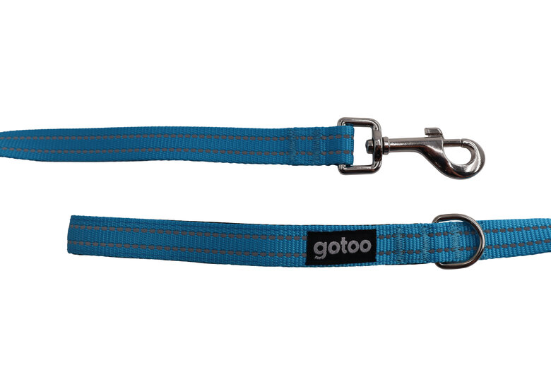 Gotoo - Laisse Essentials en Nylon Premium Bleu pour Chien Image numéro 2 Gotoo - Laisse Essentials en Nylon Premium Bleu pour Chien Image numéro 2