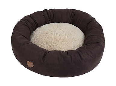 Animalis - Corbeille Nid Rond Marron et Beige pour Chat - T45