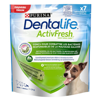 DENTALIFE - Friandises à mâcher ACTIVFRESH bucco-dentaire pour Petits Chiens - 115g