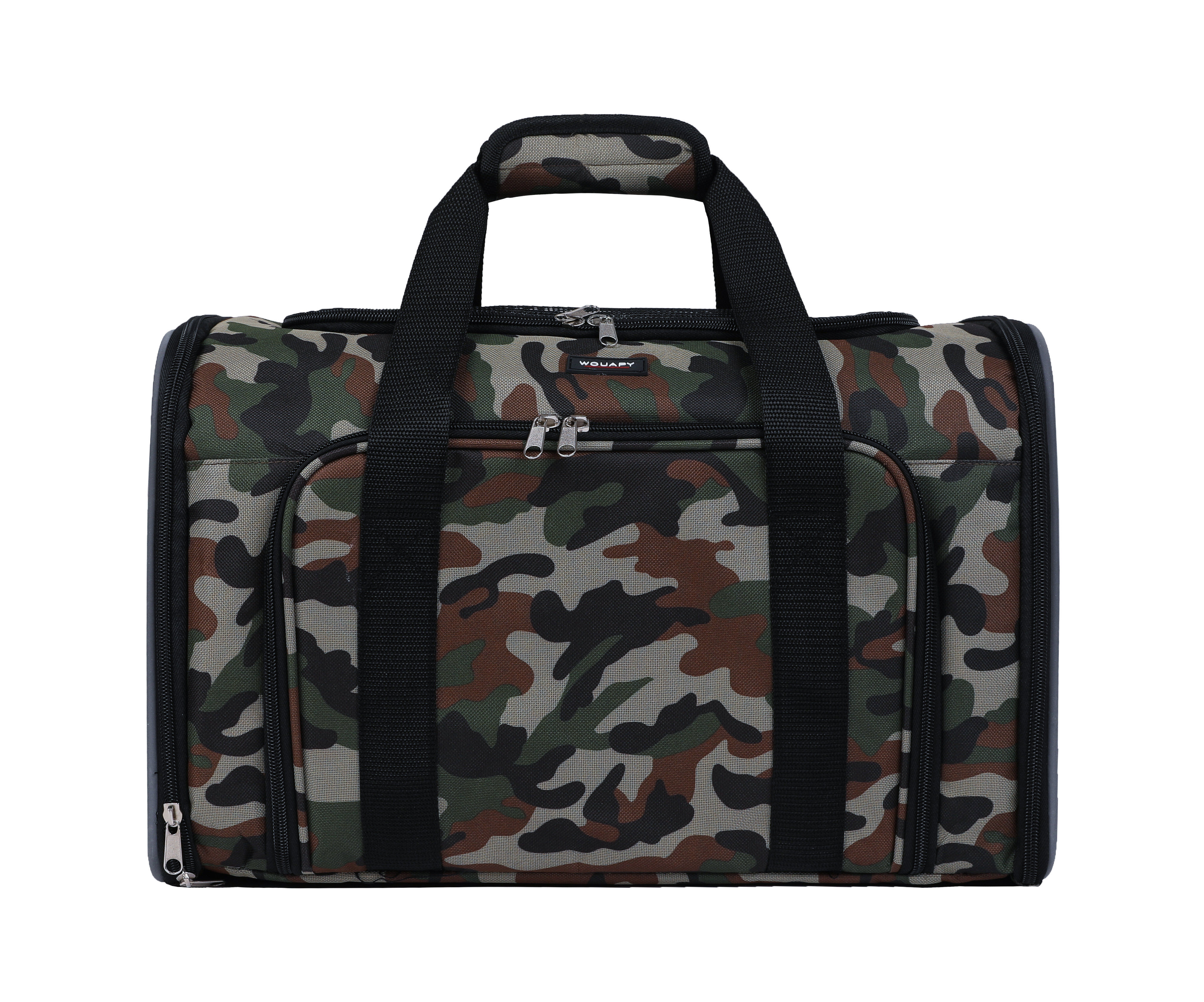 Wouapy - Sac de Transport Camping Camouflage pour Chien - 45x25x28cm Image num&eacute;ro 1