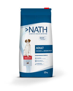 Nath - Croquettes Medium Adult au Poulet Pour Chien - 12Kg