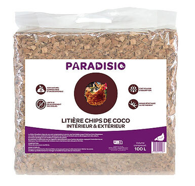 Paradisio - Litière Chips de Coco pour Basse Cour - 100L