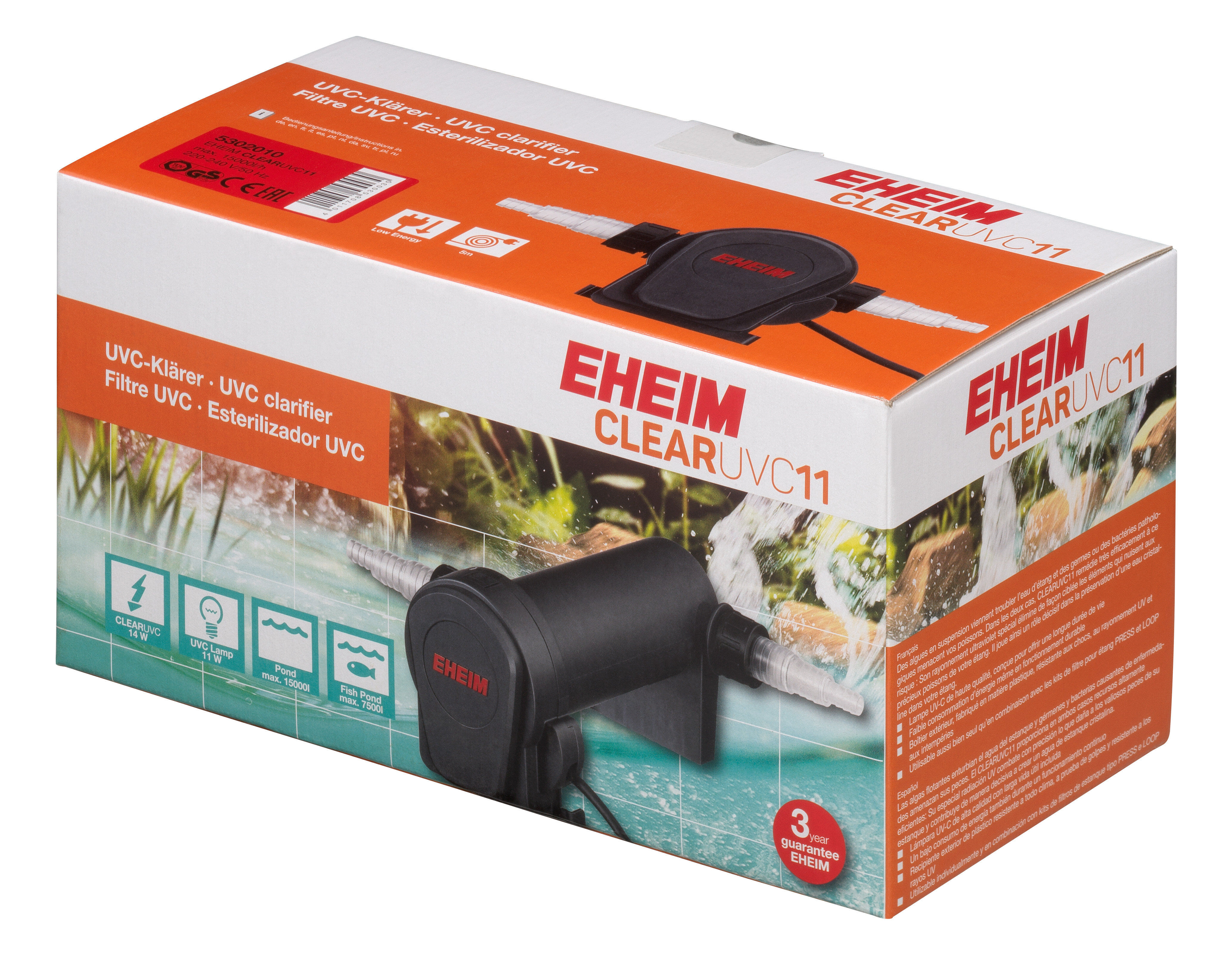 Eheim - St&eacute;rilisateur UV CLEARUVC pour Bassin - 11W Image num&eacute;ro 1