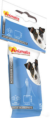 Animalis - Sachet Nomade de Sacs Propreté pour Chien - 15 sacs