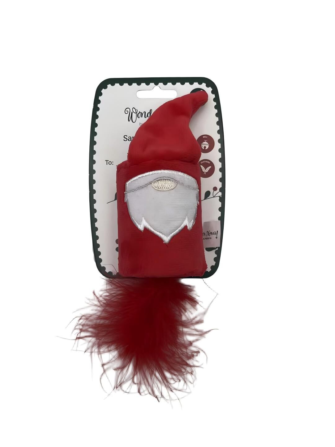 Wonder Christmas - Peluche P&egrave;re No&euml;l pour Chat - S Image num&eacute;ro 1