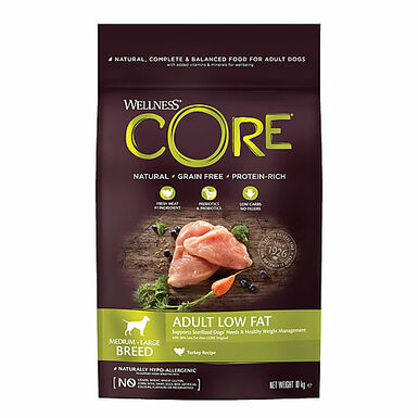 Wellness CORE - Croquettes Light à la Dinde pour Chien - 10Kg