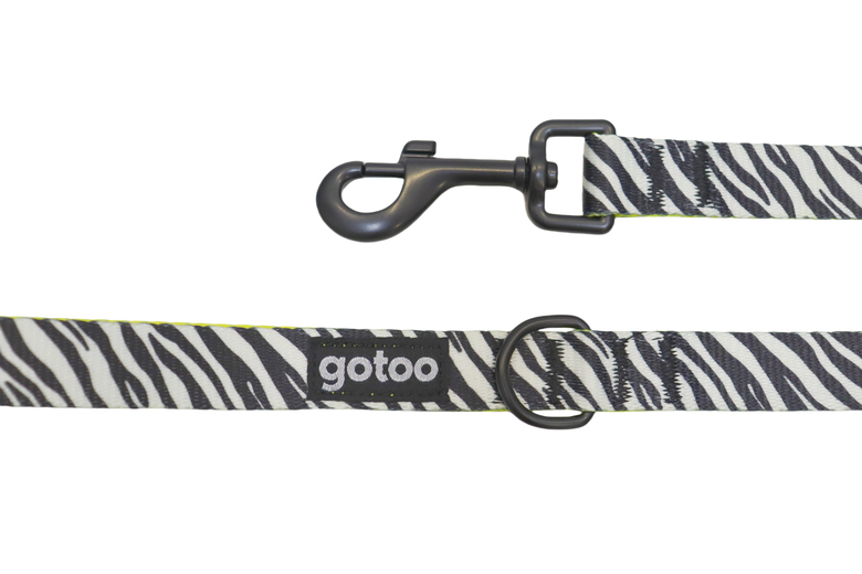 Gotoo - Laisse Zèbre pour Chien Image numéro 3 Gotoo - Laisse Zèbre pour Chien Image numéro 3