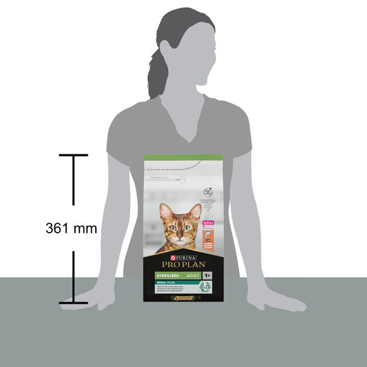 Pro Plan - Croquettes Sterilised au Saumon pour Chat Adulte Stérilisé - 1,5Kg image number null