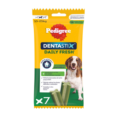 Pedigree - Friandises Dentastix Fresh pour Chien de Moyenne Taille - x7
