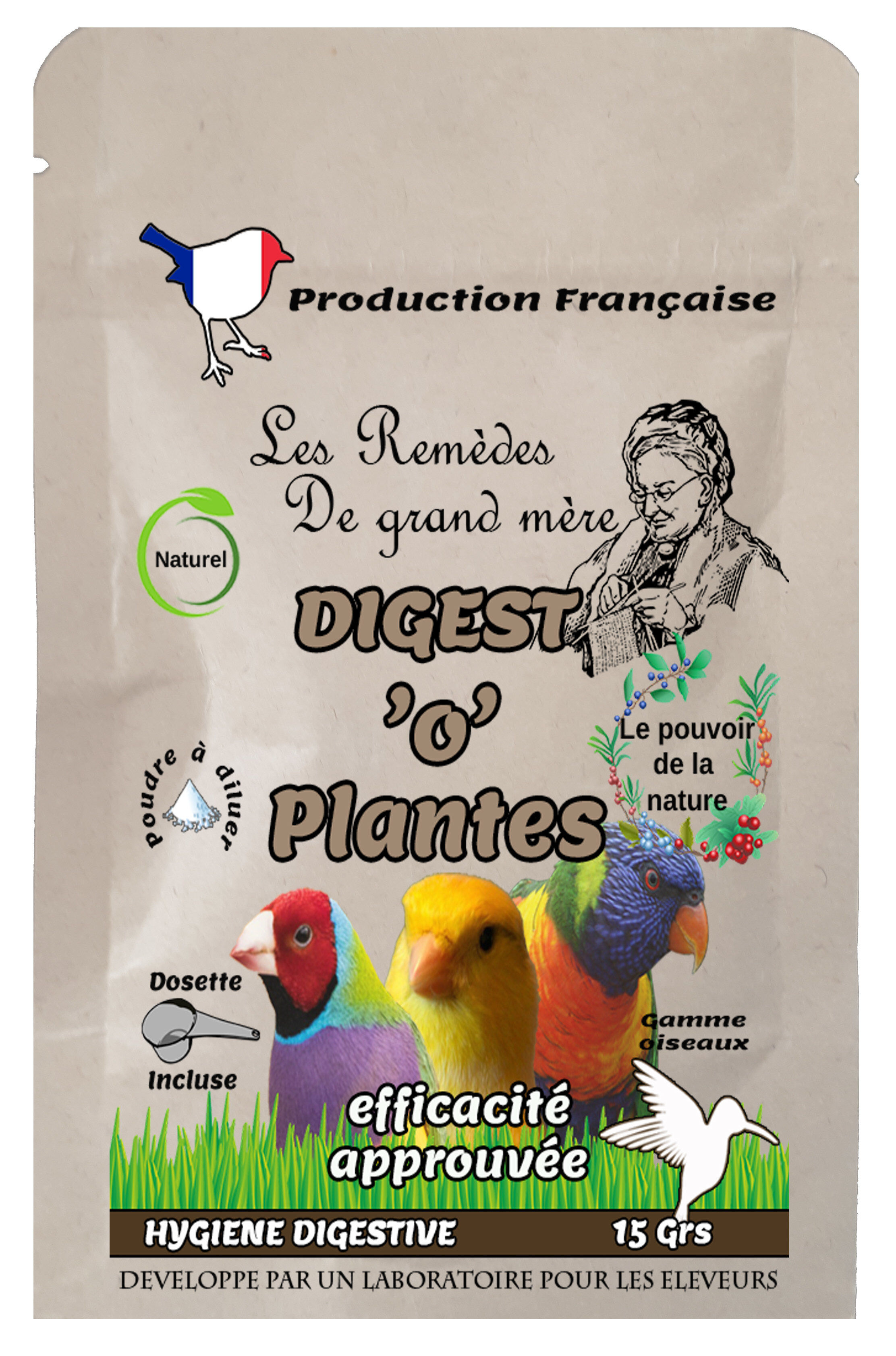 Animalgeo - DIGEST'O'PLANTES OISEAUX -SACHET-15 Grs Image num&eacute;ro 1