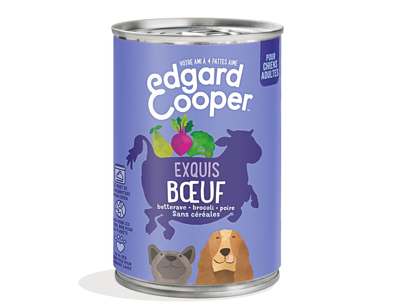 Edgard & Cooper - Bo&icirc;te au B&oelig;uf pour Chien - 400g Image num&eacute;ro 1