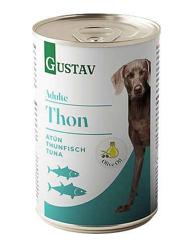 Gustav - P&acirc;t&eacute;e Adulte au Thon pour Chiens - 400g Image num&eacute;ro 1